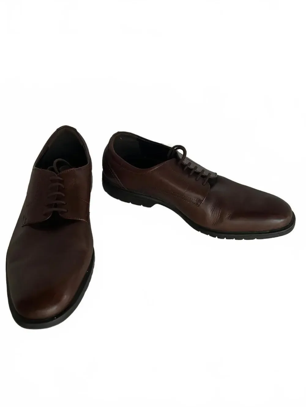 Kenneth Cole NY Gains Brown Leather Oxfords Men 10.5 NWOT